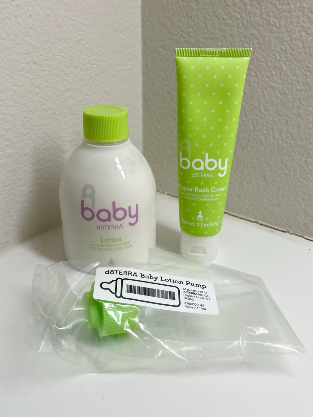 dōTERRA Baby Lotion (pump included) and Diaper Rash Cream Set
